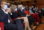 Il Presidente Sergio Mattarella e la Signora Laura nel corso della proiezione del filim “The Eyes of Tammy Faye” di Michael Showalter, in occasione dell'apertura della 16^ edizione della Festa del Cinema di Roma