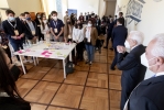 Il Presidente Sergio Mattarella saluta i ragazzi a Villa del Gombo, all’interno del Parco naturale di Migliarino, San Rossore, Massaciuccoli, in occasione della manifestazione “Siete Presente”