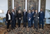 Il Presidente della Repubblica Sergio Mattarella con Francesco Pagano, Presidente della Fondazione Biomedica Avanzata VIMM ,unitamente a una delegazione, in occasione del 25° anniversario di fondazione dell’associazione
