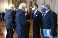 Il Presidente Mattarella incontra il Presidente del Consiglio dei Ministri ed altri membri del Governo, in vista del Consiglio Europeo