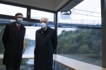 Il Presidente della Repubblica Sergio Mattarella e il Presidente della Repubblica di Slovenia, Borut Pahor, visitano il Ponte ciclo-pedonale di Salcano sull’Isonzo, nella Municipalità di Nova Gorica
