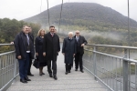 Il Presidente della Repubblica Sergio Mattarella e il Presidente della Repubblica di Slovenia, Borut Pahor, visitano il Ponte ciclo-pedonale di Salcano sull’Isonzo, nella Municipalità di Nova Gorica
