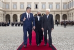 Il Presidente Sergio Mattarella con Zoran Milanović, Presidente della Repubblica di Croazia, in occasione della visita ufficiale