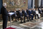 Il Presidente Sergio Mattarella in occasione della cerimonia di consegna delle insegne di Cavaliere dell’Ordine “Al Merito del Lavoro” ai Cavalieri del Lavoro nominati il 2 giugno 2020 e 2021