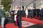 Il Presidente della Repubblica Sergio Mattarella e la Sig.ra Laura, a Bergamo, nella nuova sede dell'Accademia della Guardia di Finanza,in occasione della cerimonia di inaugurazione 