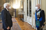 Il Presidente della Repubblica Sergio Mattarella incontra il Gen. S.A. Alberto Rosso  Capo di Stato Maggiore dell'Aeronautica uscente
