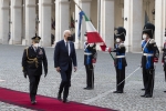 Il Presidente degli Stati Uniti d’America, Joe Biden, al suo arrivo al Quirinale