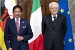  Il Presidente della Repubblica Sergio Mattarella con S.M Haji Hassanal Bolkiah, Sultano del Brunei Darussalam
