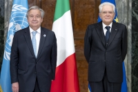 Il Presidente Mattarella incontra  il Segretario generale delle Nazioni Unite, S.E. il Signor António Guterres.