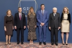 Il Presidente Sergio Mattarella e il Presidente del Consiglio Mario Draghi con i rappresentanti dei paesi partecipanti al G20