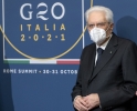 Il Presidente Sergio Mattarella e il Presidente del Consiglio Mario Draghi con i rappresentanti dei paesi partecipanti al G20