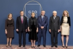 Il Presidente Sergio Mattarella e il Presidente del Consiglio Mario Draghi con i rappresentanti dei paesi partecipanti al G20