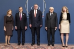 Il Presidente Sergio Mattarella e il Presidente del Consiglio Mario Draghi con i rappresentanti dei paesi partecipanti al G20