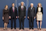 Il Presidente Sergio Mattarella e il Presidente del Consiglio Mario Draghi con i rappresentanti dei paesi partecipanti al G20