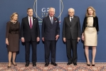 Il Presidente Sergio Mattarella e il Presidente del Consiglio Mario Draghi con i rappresentanti dei paesi partecipanti al G20