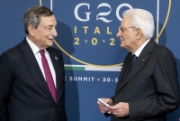 Incontro e foto di rito del Presidente Mattarella e i componenti del G20