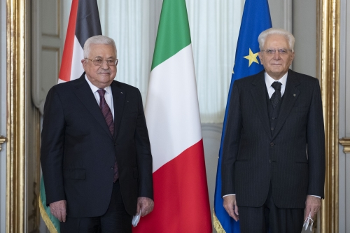 Il Presidente della Repubblica Sergio Mattarella incontra S.E. Signor Mahmoud Abbas Presidente della Palestina
