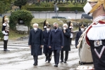 Il Presidente Sergio Mattarella nel corso della deposizione di una corona d’alloro al Sacrario Militare di Redipuglia in occasione del Giorno dell’Unità Nazionale e Giornata delle Forze Armate