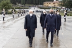 Il Presidente Sergio Mattarella nel corso della deposizione di una corona d’alloro al Sacrario Militare di Redipuglia in occasione del Giorno dell’Unità Nazionale e Giornata delle Forze Armate