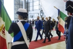 Il Presidente della Repubblica Sergio Mattarella con il Ministro della Difesa Lorenzo Guerini,e con  Gen. S.A. Enzo Vecciarelli e Amm. Sq. Giuseppe Cavo Dragone,in occasione della cerimonia di avvicendamento del Capo di stato maggiore della difesa

