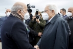 Algeri - Il Presidente della Repubblica Sergio Mattarella accolto dal Presidente della Repubblica Algerina Democratica e Popolare Abdelmad-Jid Tebboune, al suo arrivo ad Algeri in occasione della visita di Stato