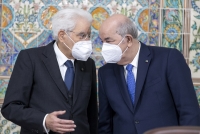 Algeri - Il Presidente della Repubblica Sergio Mattarella e il Presidente della Repubblica Algerina Democratica e Popolare Abdelmad-Jid Tebboune