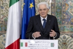 Algeri - Il Presidente della Repubblica Sergio Mattarella e il Presidente della Repubblica Algerina Democratica e Popolare Abdelmad-Jid Tebboune, durante le dichiarazioni alla stampa