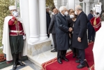 Algeri - Il Presidente della Repubblica Sergio Mattarella con il Presidente della Repubblica Algerina Democratica e Popolare Abdelmad-Jid Tebboune