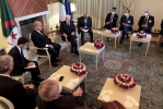 Algeri - Il Presidente della Repubblica Sergio Mattarella con il Presidente dell'Assemblea Popolare Nazionale, Ibrahim Boughali