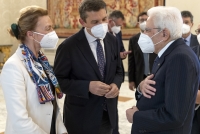 Il Presidente Sergio Mattarella con la Segretaria generale del Consiglio d’Europa S.E. la Sig.ra Marija Pejčinović Burić