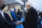 Il Presidente della Repubblica Sergio Mattarella a Parma,accolto dal Sindaco Federico Pizzarotti,in occasione della 38^ Assemblea dell'Associazione Nazionale Comuni Italiani dal titolo “Rinasce l’Italia. I comuni al centro della nuova stagione”  
