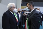 Il Presidente della Repubblica Sergio Mattarella con Antonio Decaro, Presidente ANCI, in occasione della 38^ Assemblea dell'Associazione Nazionale Comuni Italiani dal titolo “Rinasce l’Italia. I comuni al centro della nuova stagione”
