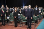 Il Presidente della Repubblica Sergio Mattarella durante la 38^ Assemblea dell'Associazione Nazionale Comuni Italiani dal titolo “Rinasce l’Italia. I comuni al centro della nuova stagione” 
