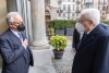 Il Presidente della Repubblica Sergio Mattarella al Teatro Carignano di Torino con Filippo Patroni Griffi, Presidente del Consiglio di Stato