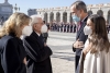 Madrid - Il Presidente della Repubblica Sergio Mattarella e la Signora Laura con le Loro Maestà il Re di Spagna Filippo VI e la Regina Letizia