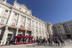 Madrid - Il Presidente della Repubblica Sergio Mattarella con le Loro Maestà il Re di Spagna Filippo VI e la Regina Letizia