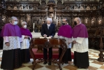 Malaga - Il Presidente della Repubblica Sergio Mattarella in occasione della visita alla Cattedrale di Malaga