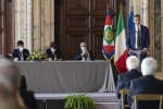 Il Presidente della Repubblica Sergio Mattarella durante la cerimonia di celebrazione de “I Giorni della Ricerca”
