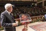 Il Presidente della Repubblica Sergio Mattarella alla Sapienza-Università di Roma,durante il suo indirizzo di saluto, in occasione della cerimonia di inaugurazione dell’Anno Accademico 2021-2022   
