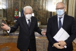 Il Presidente Sergio Mattarella con il Sindaco di Roma, Roberto Gualtieri