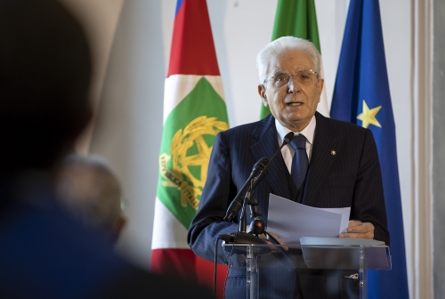 Scandicci - Il Presidente della Repubblica Sergio Mattarella al decennale della Scuola superiore della magistratura
