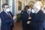 Il Presidente Sergio Mattarella con David Ermini, Vice Presidente del CSM, in occasione del decennale della Scuola superiore della magistratura