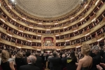 Il Presidente della Repubblica Sergio Mattarella e la Sig.ra Laura,in occasione del “Macbeth”,prima della stagione d’opera e balletto 2021-2022 del Teatro alla Scala