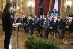 Il Presidente della Repubblica Sergio Mattarella durante la cerimonia in occasione della Giornata nazionale della Montagna
