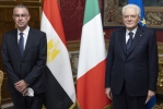 Il Presidente Sergio Mattarella con S.E. il Signor Alaaeldin Wagih Mohamed Roushdy, nuovo Ambasciatore della Repubblica Araba d’Egitto: presentazione delle Lettere Credenziali