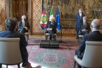 Il Presidente della Repubblica Sergio Mattarella inontra Marco Tronchetti Provera, Vice Presidente Esecutivo e Amministratore Delegato di Pirelli & C. SpA, unitamente ad una delegazione,alla vigilia del 150°anniversario di fondazione della società
