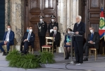 Il Presidente Sergio Mattarella nel corso della cerimonia per lo scambio degli auguri di fine anno con il Corpo Diplomatico