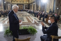 Il Presidente Mattarella interviene alla cerimonia per lo scambio degli auguri di fine anno con il Corpo Diplomatico
