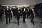 Il Presidente della Repubblica Sergio Mattarella e la Sig.ra Laura,al nuovo Auditorium del Maggio Musicale Fiorentino,in occasione del concerto di inaugurazione,diretto dal Maestro Zubin Mehta