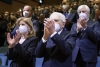 Il Presidente della Repubblica Sergio Mattarella e la Sig.ra Laura,al nuovo Auditorium del Maggio Musicale Fiorentino,in occasione del concerto di inaugurazione,diretto dal Maestro Zubin Mehta
